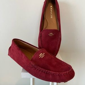 Coach Amber suede loafers